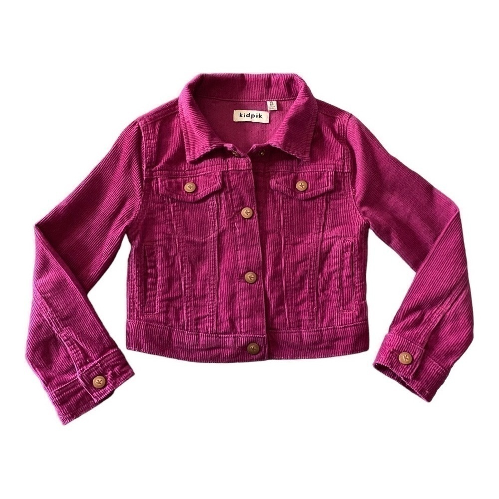 KIDPIK-PINK CORDUROY JACKET-SIZE 5/6